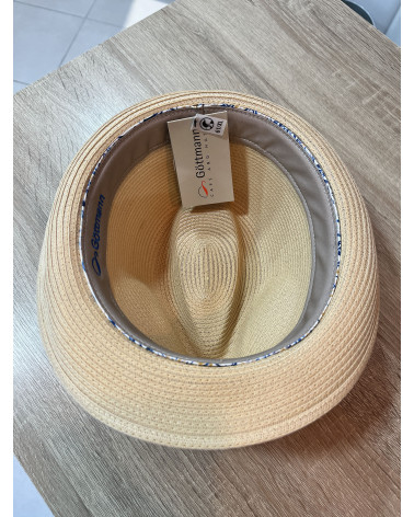 Chapeau d'été en polyester forme Trilby coloris naturel - Göttmann