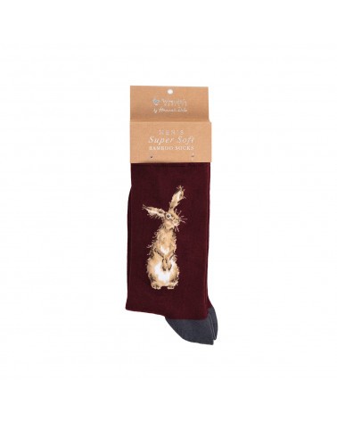 Chaussettes Hommes Wrendale en fibres de Bambou motif lièvre