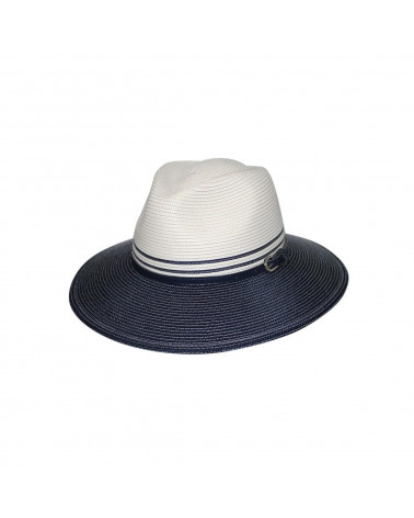 Chapeau fédora modèle Bella anti UV coloris marine - House of Ord