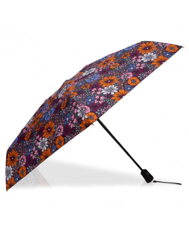 Parapluie Isotoner 4 sections fleurs seventies - Chapo & Co