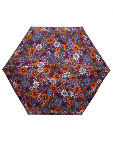 Parapluie Isotoner 4 sections fleurs seventies - Chapo & Co