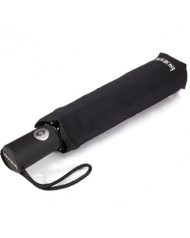 Parapluie Isotoner 3 sections coloris noir uni - Chapo & Co