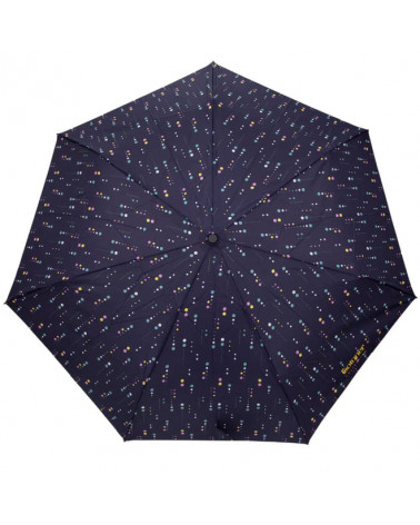 Parapluie Isotoner 3 sections motif Pois météorite - Chapo & Co