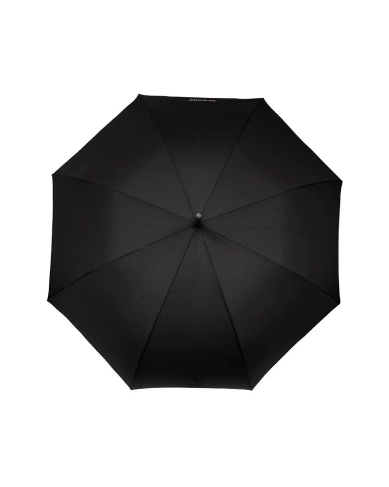 Parapluie canne automatique Isotoner coloris Noir uni - Chapo & Co