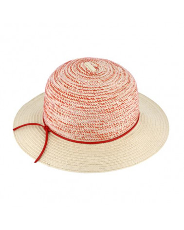 Chapeau forme capeline bord moyen coloris rouge - Chapo & Co