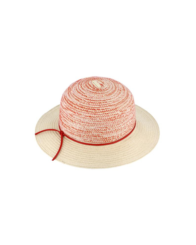 Chapeau forme capeline bord moyen coloris rouge - Chapo & Co