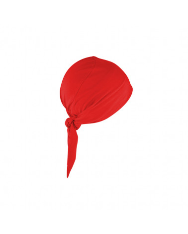 Turban prêt à enfiler et pré-noué pour l’été coloris rouge - Chapo & Co