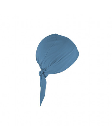 Turban prêt à enfiler et pré-noué pour l’été coloris bleu jeans - Chapo & Co