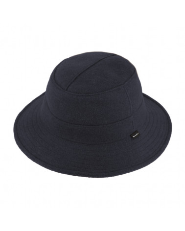 Chapeau souple imperméable en Sympatex en laine coloris noir