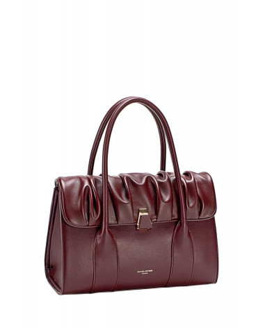 Sac à main cartable chic et élégant coloris bordeaux - David Jones