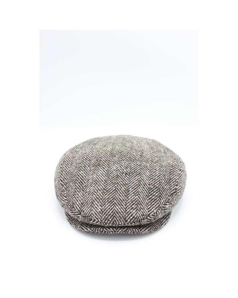 Casquette plate en laine pour l'hiver coloris beige - Chapo & Co