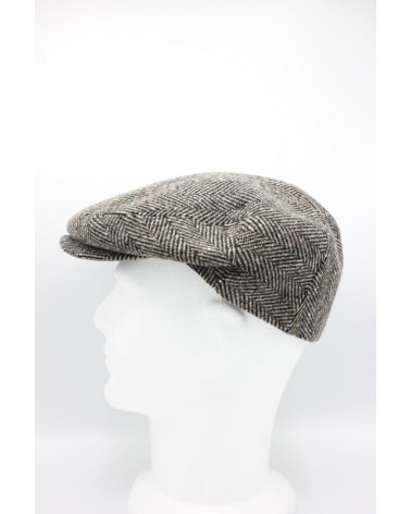 Casquette plate en laine pour l'hiver coloris beige - Chapo & Co