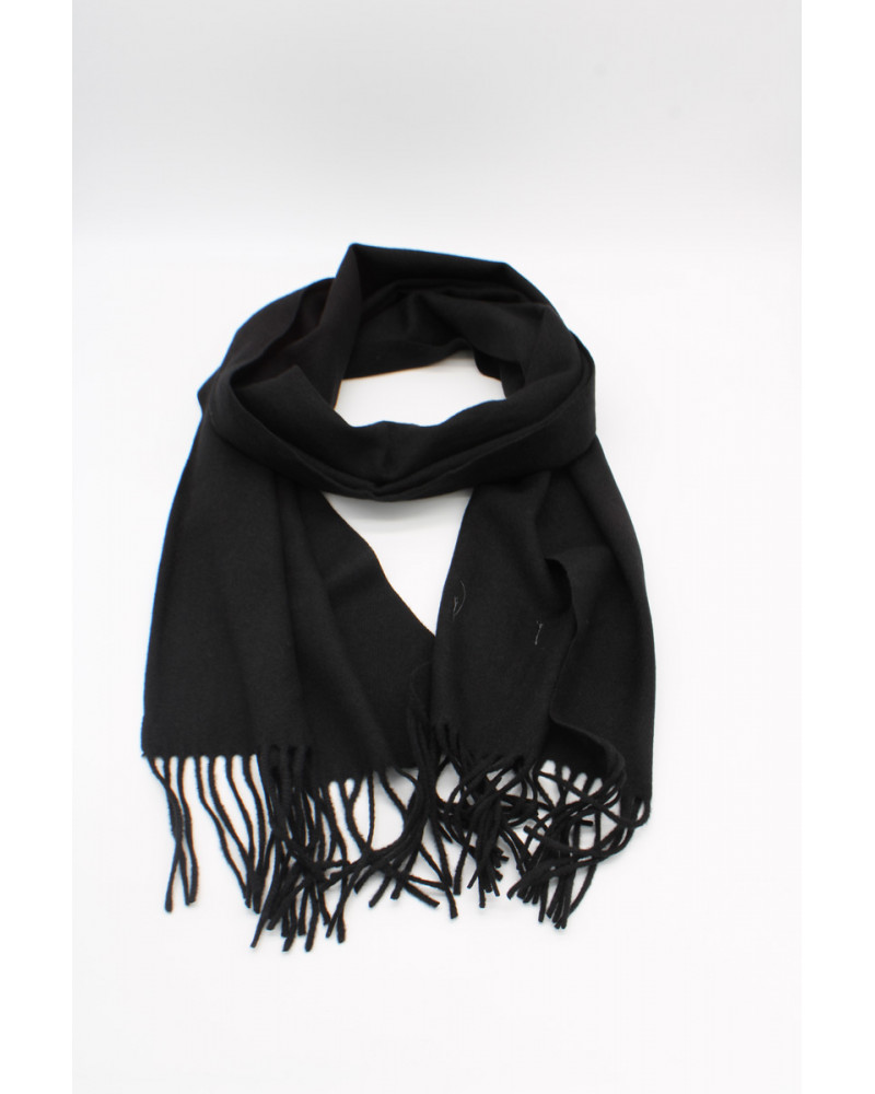 Echarpe au toucher cachemire douce coloris noir - Chapo & Co