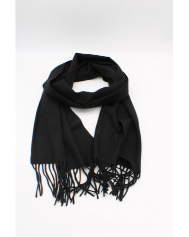 Echarpe au toucher cachemire douce coloris noir - Chapo & Co