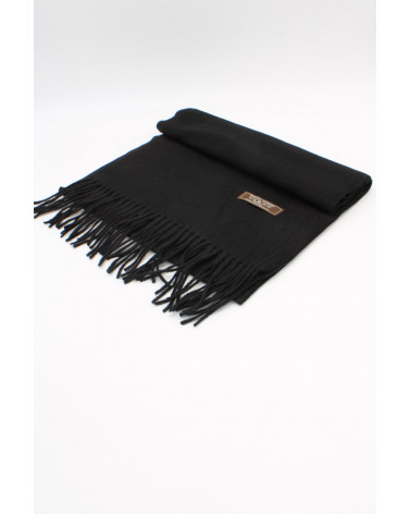 Echarpe au toucher cachemire douce coloris noir - Chapo & Co