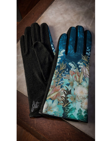 Gants tactiles en laine made in France modèle Muguet - FST Brokante