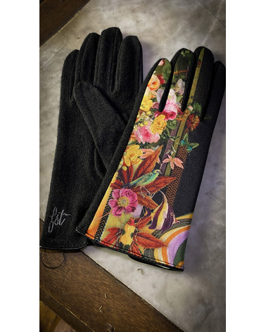 Gants tactiles en laine made in France modèle Hana - FST Brokante