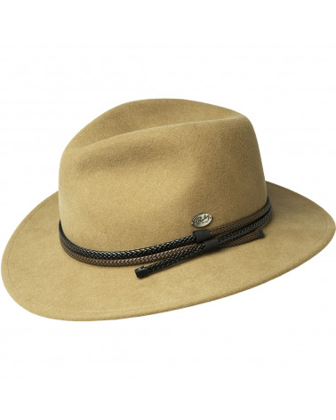 Chapeau traveller en feutre modèle Nelles coloris Camel - Bailey of Hollywood