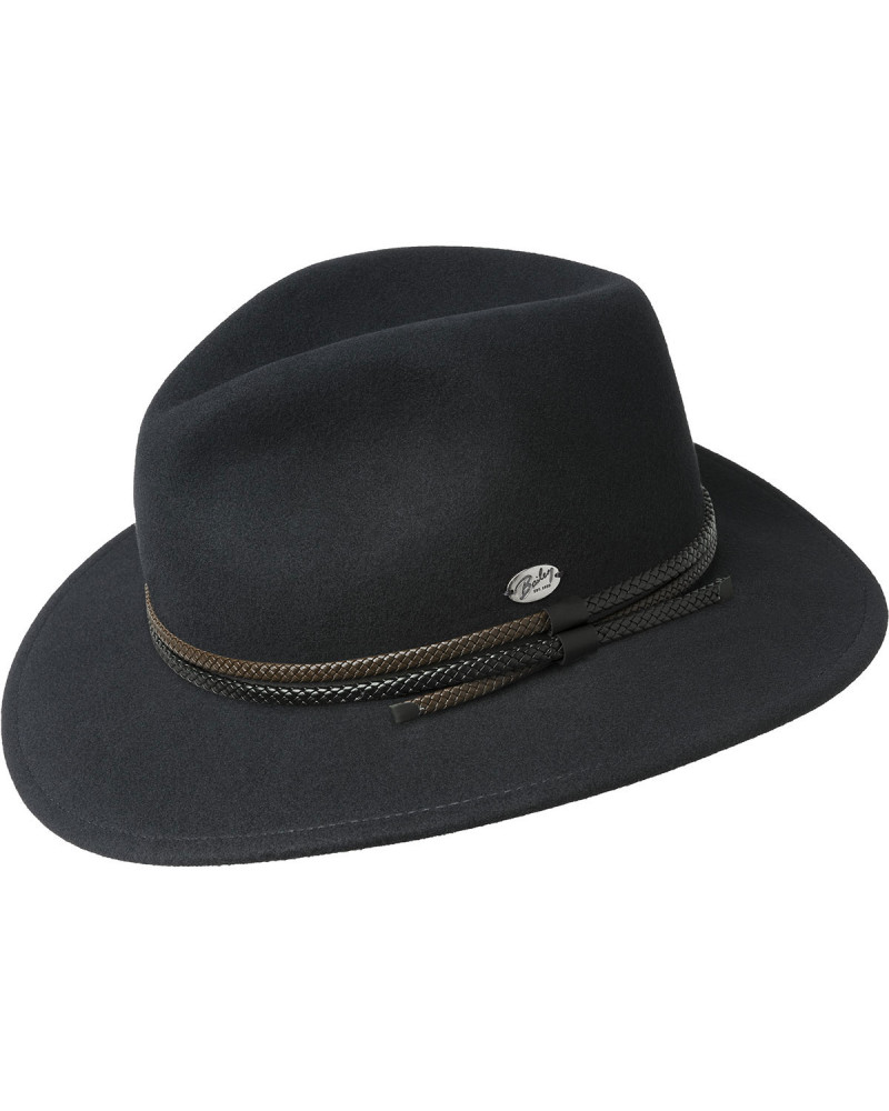 Chapeau traveller en feutre modèle Nelles coloris Noir - Bailey of Hollywood