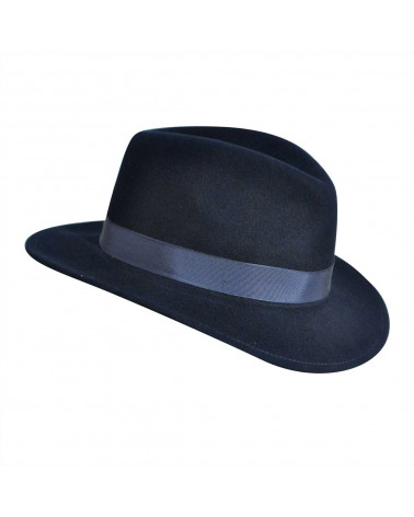 Chapeau traveller en feutre modèle Curtis coloris Navy - Bailey