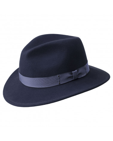 Chapeau traveller en feutre modèle Curtis coloris Navy - Bailey