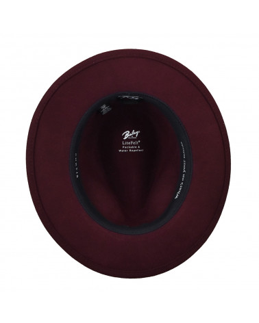 Chapeau traveller en feutre modèle Curtis coloris bordeaux - Bailey