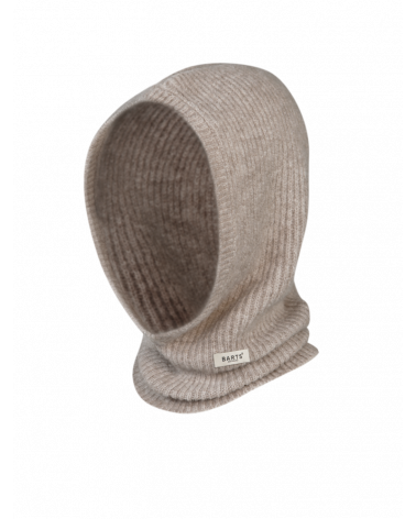Bonnet forme cagoule en tricot modèle Karesa coloris beige - Barts