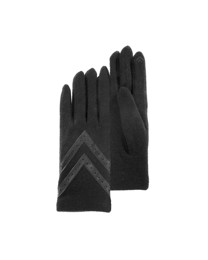 Gants tactiles en laine pour femme coloris noir - Isotoner