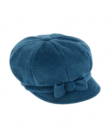 Casquette forme gavroche en polaire coloris Bleu roi - Chapo & co