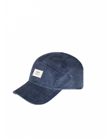 Casquette de baseball unicolore en velours côtelé coloris bleu modèle Hardford