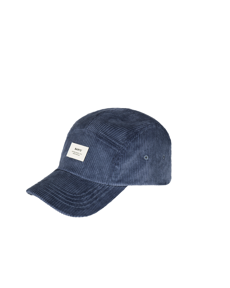 Casquette de baseball unicolore en velours côtelé coloris bleu modèle Hardford