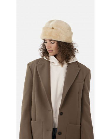 Toque en fourrure synthétique réglable modèle Cherrybush coloris camel - Barts