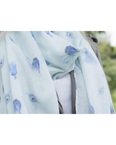 Foulard Wrendale Design motifs animalier Paon - Chapo & Co Montargis