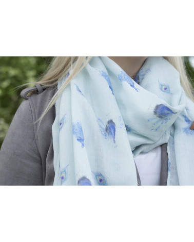 Foulard Wrendale Design motifs animalier Paon - Chapo & Co Montargis