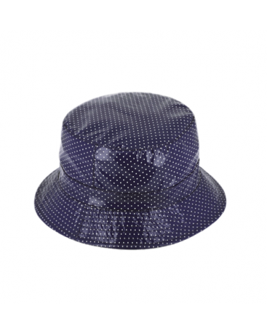 Chapeau de pluie forme bob marine à pois - Chapo & Co