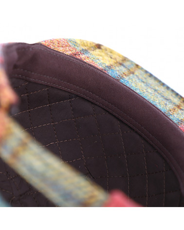 Casquette de baseball en laine Harris Tweed coloris pétrole - Chapo & Co