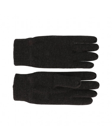 Gants en laine tricoté unisexe coloris noir - Chapo & co