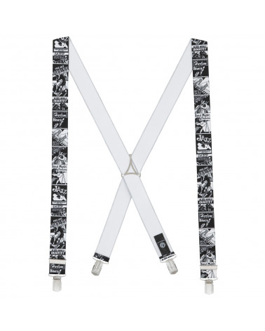 Bretelles x-forme Lindenmann avec motif cinéma noir et blanc - Chapo & co