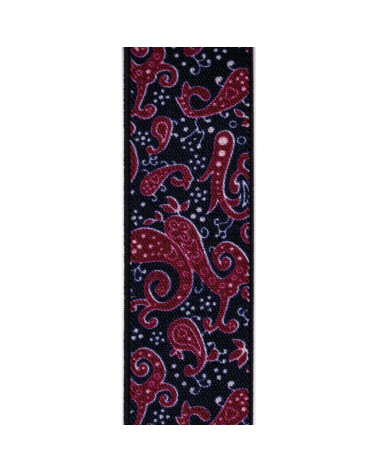 Bretelles x-forme Lindenmann Paisley coloris bordeaux - Chapo & co