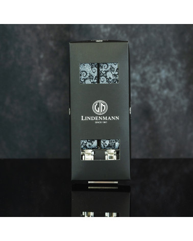 Bretelles x-forme Lindenmann Paisley coloris noir - Chapo & co