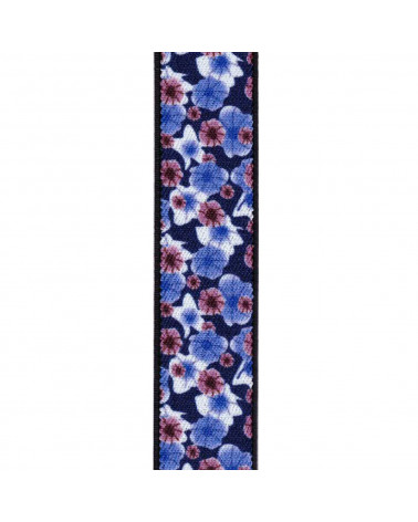 Bretelles Y-forme Lindenmann motif floral bleu - Chapo & co