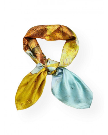 Petit foulard carré 70x70 double face artiste Van Gogh - Chapo & Co