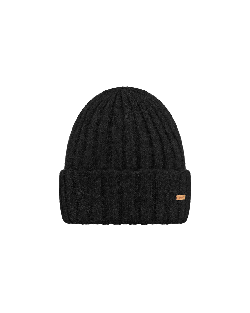 Bonnet femme en tricot effet peiné modèle Bayne coloris noir - Barts