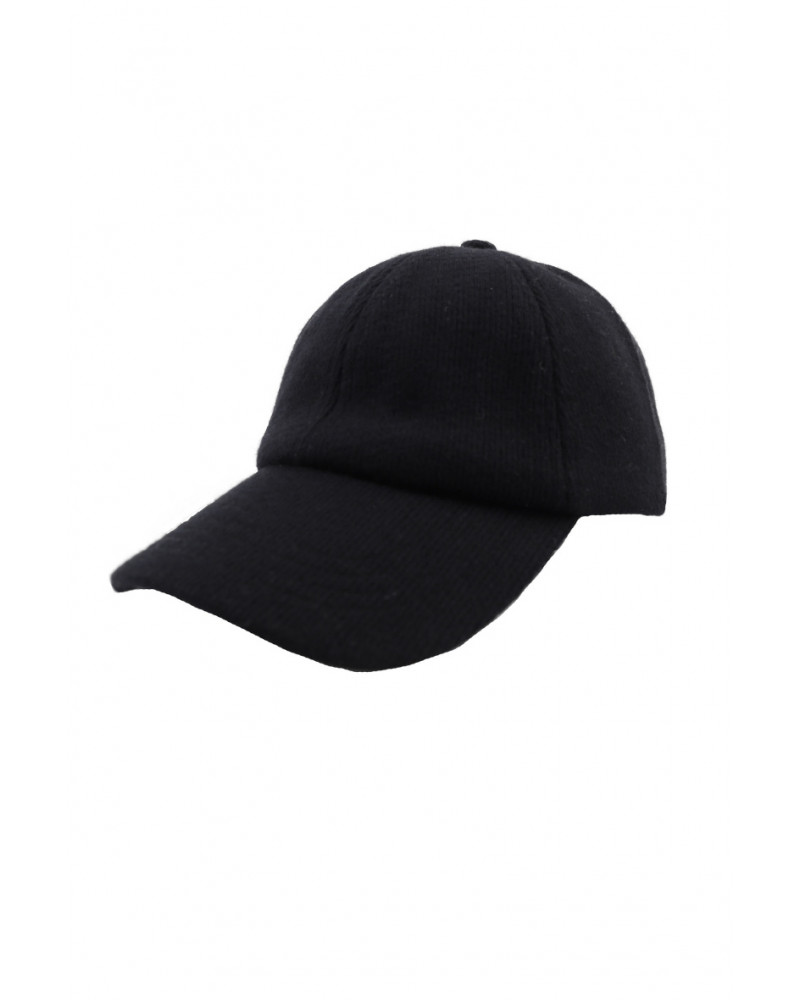 Casquette de baseball unicolore en velours coloris noir - Chapo & Co