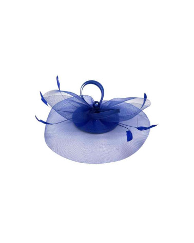 Fascinateur - Bibi de cérémonie coloris bleu roi avec pince - Chapo&co