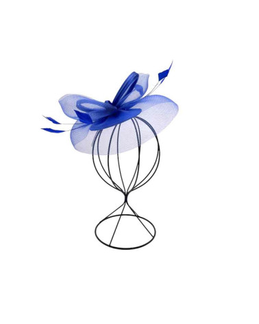 Fascinateur - Bibi de cérémonie coloris bleu roi avec pince - Chapo&co