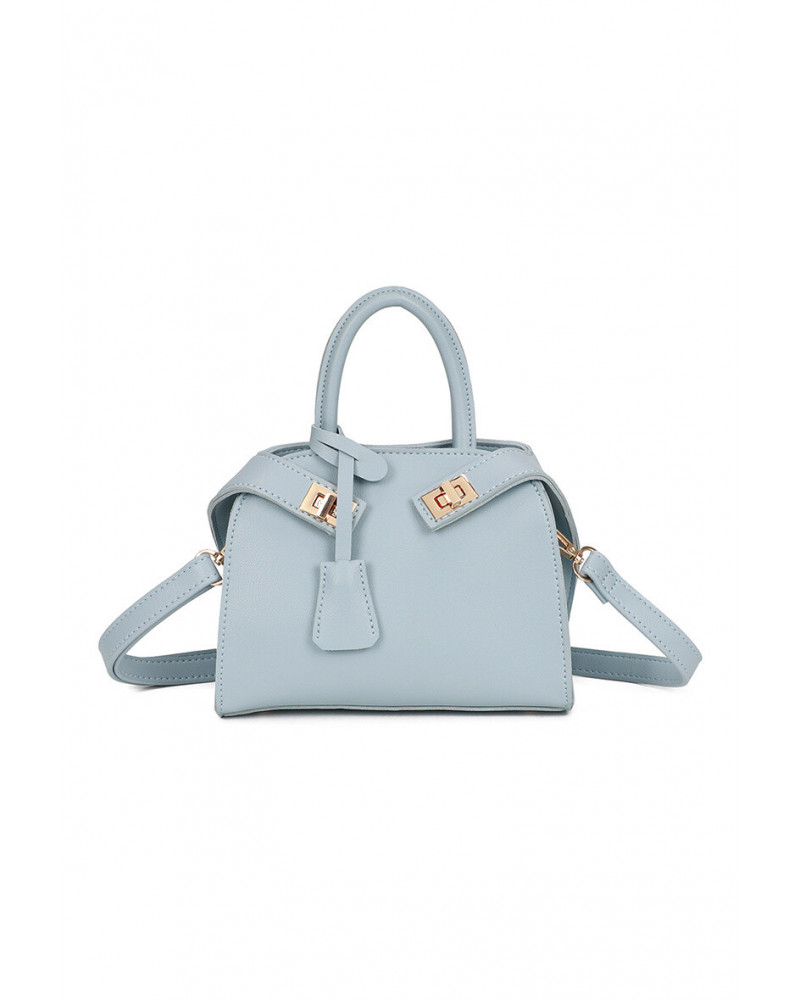 Petit sac à main au style Birkin chic et élégant coloris bleu ciel