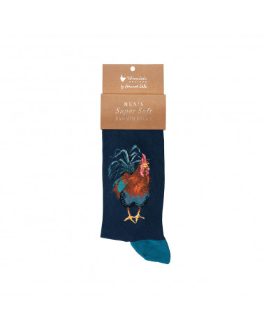 Chaussettes Hommes Wrendale en fibres de Bambou motif COQ