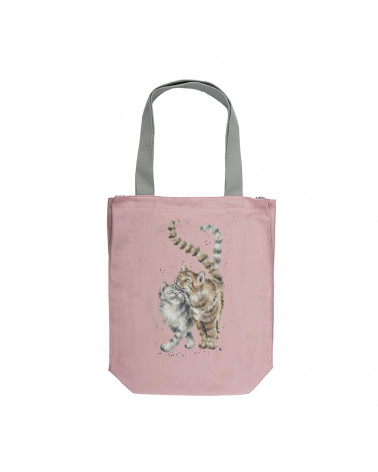 Grand sac tote bag Wrendale Design avec motif Chats