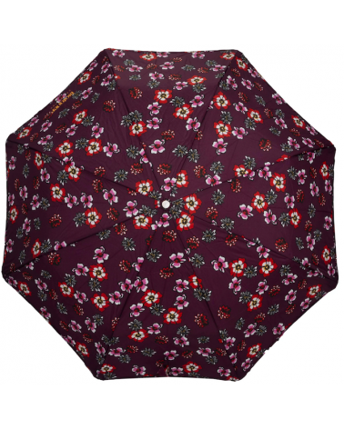 Parapluie Alpha xtra-solide Isotoner motif Fleurs pensées - Chapo & Co